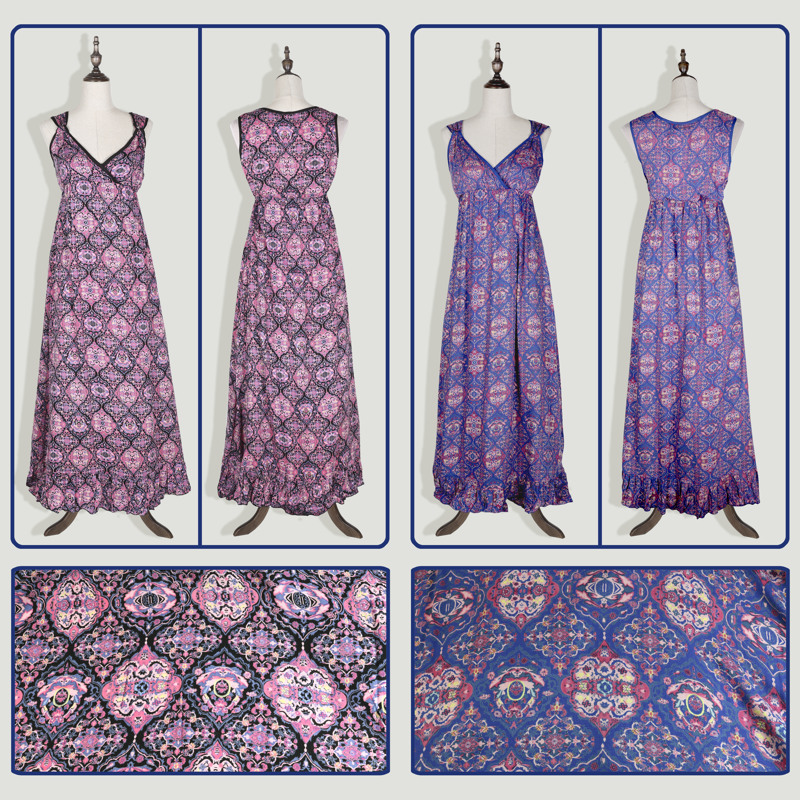 Vestido largo viscosa. Modelo Kaia. Talla S/M y M/L Vestido largo viscosa. Modelo Kaia. Talla S/M y M/L