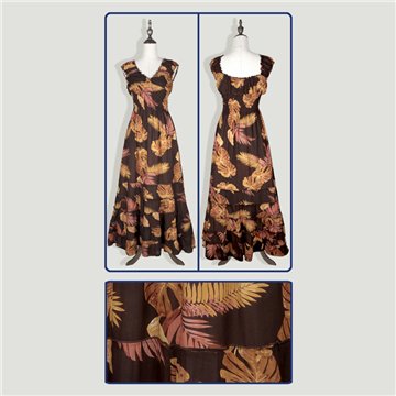Vestido largo viscosa. Modelo Miami. Talla S/M y M/L