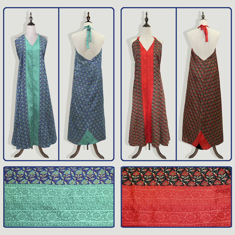 Robe longue en polyester. Modèle Duna. Tailles S/M et M/L Robe longue en polyester. Modèle Duna. Tailles S/M et M/L