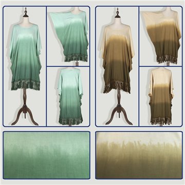 Poncho tie-dye. Style Indiana. Taille unique