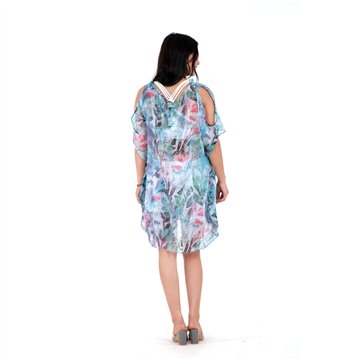 Poncho chifón. Modelo estampados. Talla única