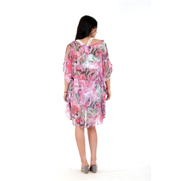Poncho chifón. Modelo estampados. Talla única