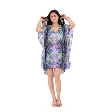 Poncho chifón. Modelo estampados. Talla única