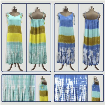 Vestido playa viscosa. Modelo degradé. Talla única