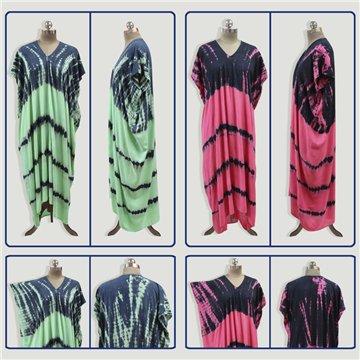 Vestido playa viscosa. Modelo rayado. Talla única