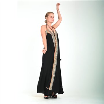 Vestido largo rayón. Modelo Línea tribal. Talla única