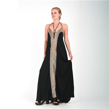 Vestido largo rayón. Modelo Línea tribal. Talla única