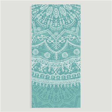Beach towel. Mandala pattern. 80x170cm