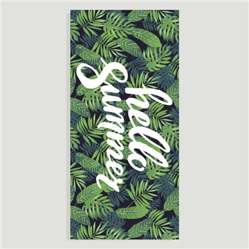 Toalla playa. Modelo Hojas árbol. 80x170cm