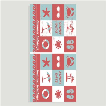 Toalla playa. Modelo Sunny Ddays. 80x170cm