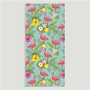Toalla playa. Modelo Flamencos. 80x170cm
