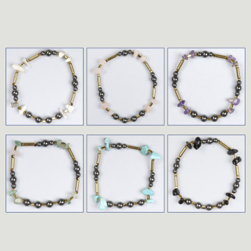 Pulsera Hematite. Chip mineral