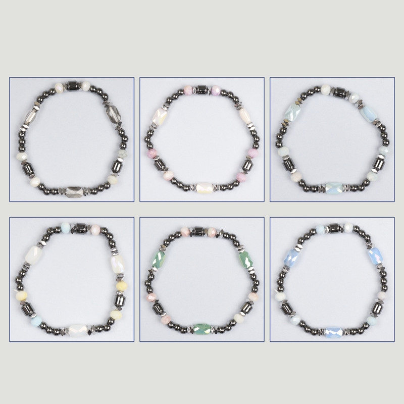 Pulsera Hematite. Barril + facetados Pulsera Hematite. Barril + facetados