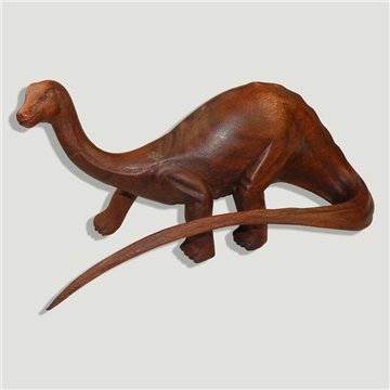 Dinosaurio madera. Modelo Diplodocus. 30cm