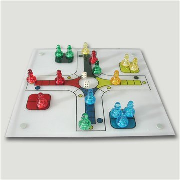 Glass Ludo. Decorative