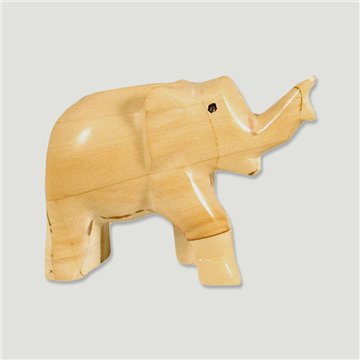Elefante de ónix Paisina com a tromba levantada. Paquistão. 8cm