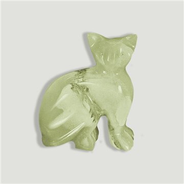 Gato de ónix verde-multicolorido. Paquistão. 5 cm