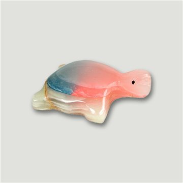 Tartaruga de ónix colorida. Paquistão. 8 cm
