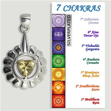 CHAKRA. Colgante PLATA Margarita