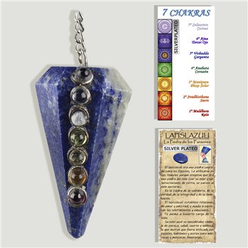 Pendule des chakras. Lapis lazuli
