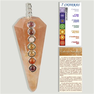 Chakra pendulum. Orange Calcite