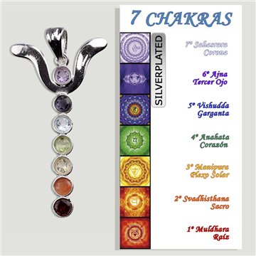 CHAKRA. Colgante Silverplated. Modelo Onda