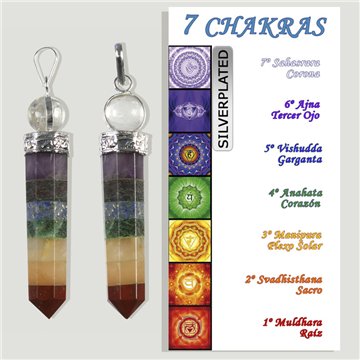 CHAKRA. Colgante Silverplated