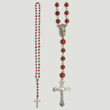 Rosario piedra Carneola