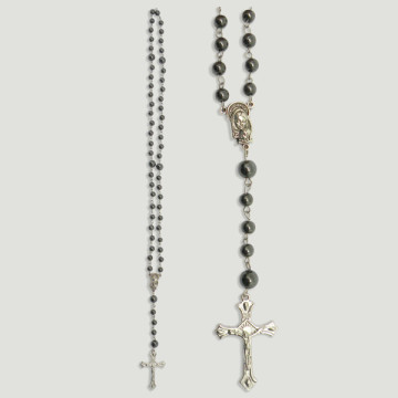 Rosario piedra Hematites