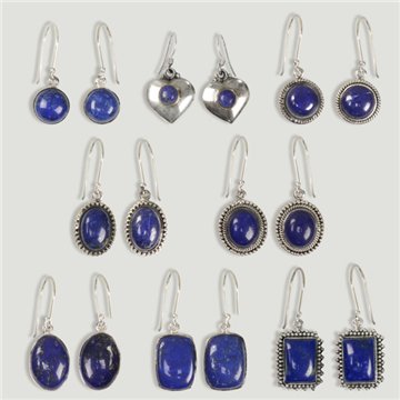 Pendientes Plata. Lapislázuli. A partir de 5gr. (PRECIO POR GRAMO)