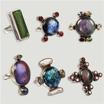 Anillo de Plata. Dicroico. A partir de 14gr. (PRECIO POR GRAMO)