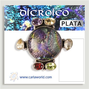 Anillo de Plata. Dicroico. A partir de 14gr. (PRECIO POR GRAMO)