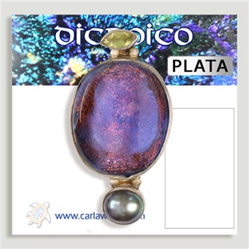 Silver Ring. Dichroic. Starting at 14g (PRICE PER GRAM)