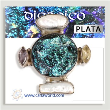 Silver Ring. Dichroic. Starting at 14g (PRICE PER GRAM)