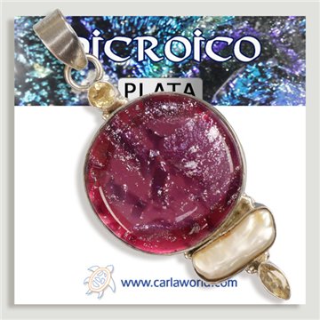 Colgante de Plata. Dicroico. A partir de 6 gr. (PRECIO POR GRAMO)
