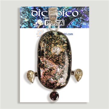 Colgante de Plata. Dicroico. A partir de 6 gr. (PRECIO POR GRAMO)