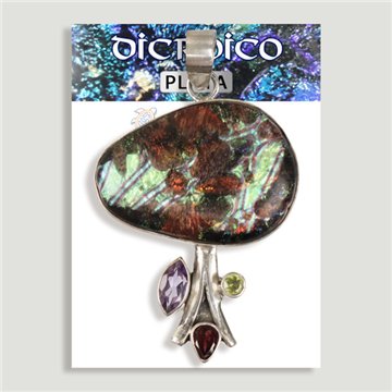 Colgante de Plata. Dicroico. A partir de 6 gr. (PRECIO POR GRAMO)