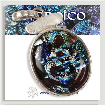 Colgante de Plata. Dicroico. A partir de 6 gr. (PRECIO POR GRAMO)