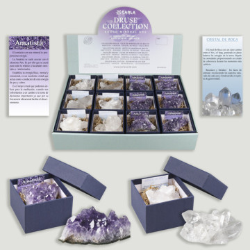 DRUSE COLLECTION. Rock Crystal and Amethyst