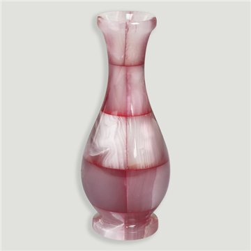 Colored onyx vase. 5x13cm