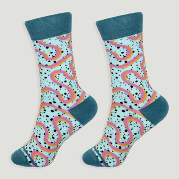 Socks. Model: Crazy Lines