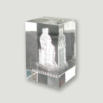 Cubo cristal rec. 5x8cm Montserrat