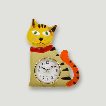 Reloj cristal animales gato