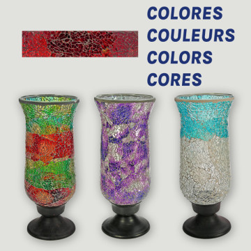 Jarron vidrio mod 11 4 col. surt.