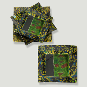 Set/3 bandejas cristal mod 07 30/34/39cm