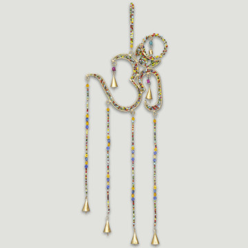 Metal mobile bells OM with beads 28x80 cm.