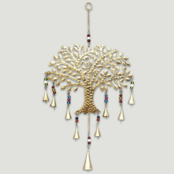Móvil metal campanas Árbol de la Vida 30x60 cm.