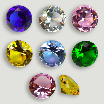 Artesanato de cristal de diamante. Cores sortidas. 5cm.