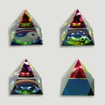 Pyramide en verre modèles OM – Etoile – Lisse – Ronde 5,5x5,5cm