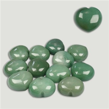 REPLACEMENT. I “heart” CITY. Mineral: Green aventurine. 40x45mm